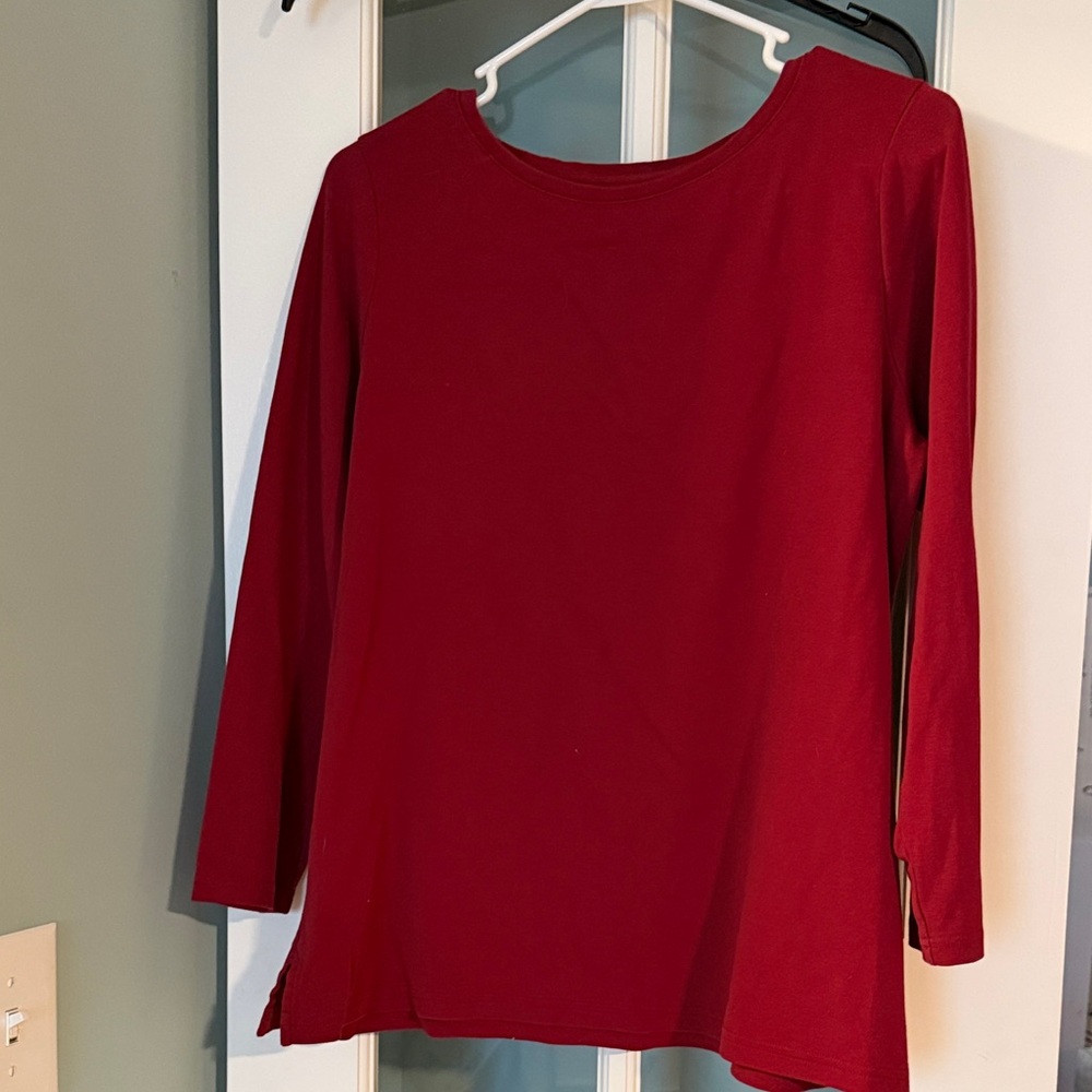 L.L. Bean Women's Vibrant Raspberry Long Sleeve Tee